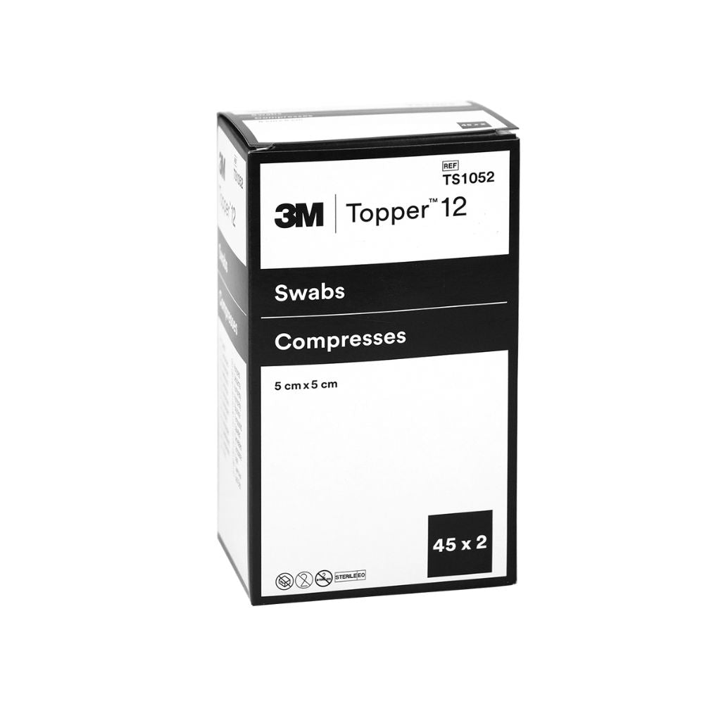 5cm x 5cm Topper 12 6 Ply Sterile Swabs 45 x 2